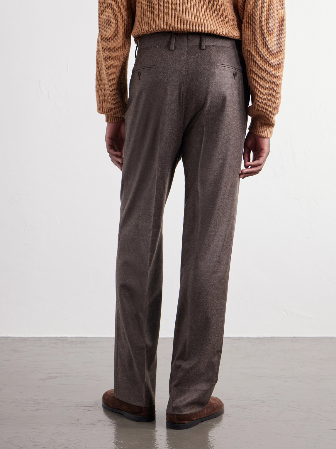Stòffa - Straight-Leg Wool And Cashmere-Blend Flannel Trousers