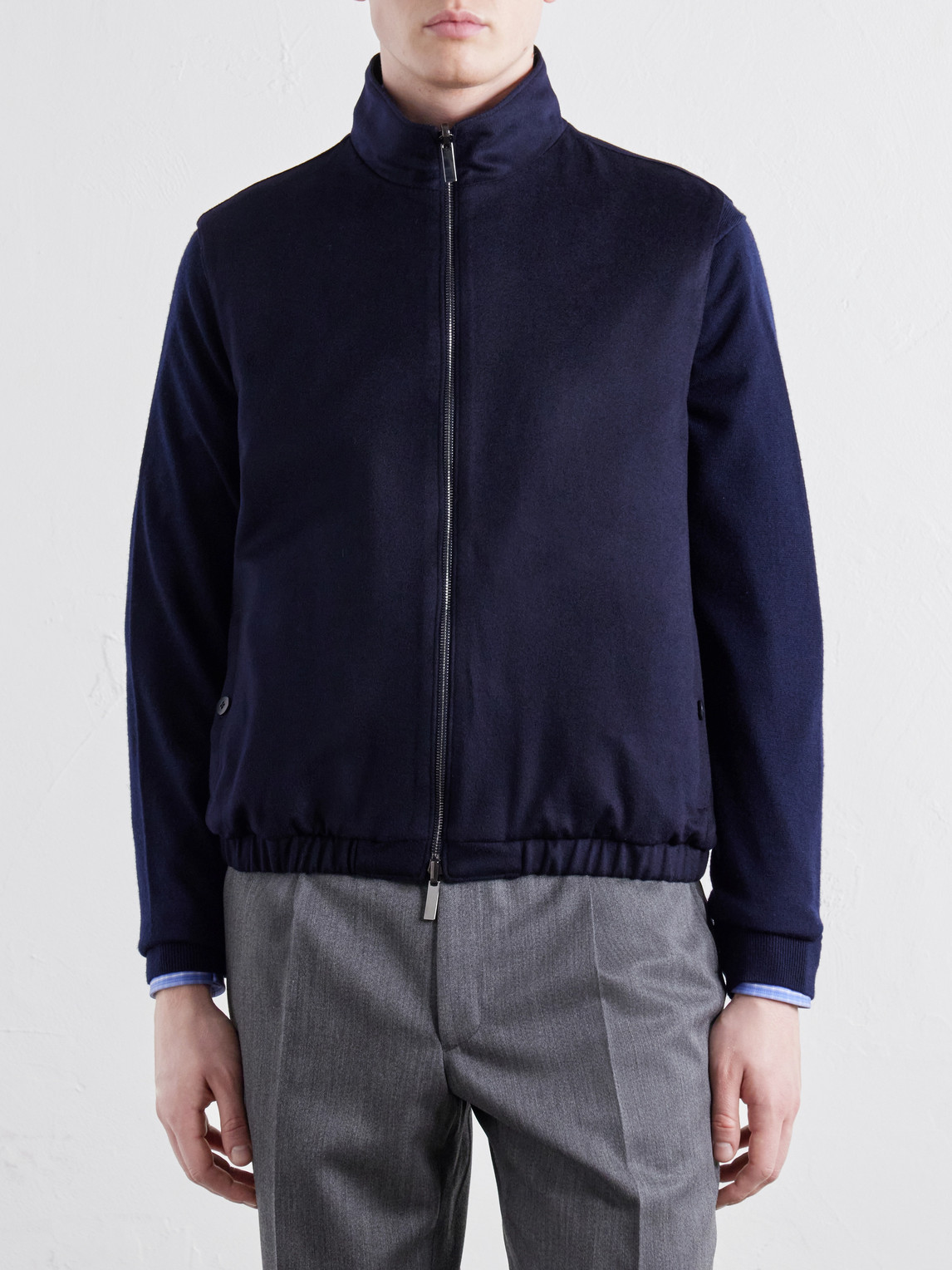 Stòffa - Reversible Brushed-Cashmere Gilet