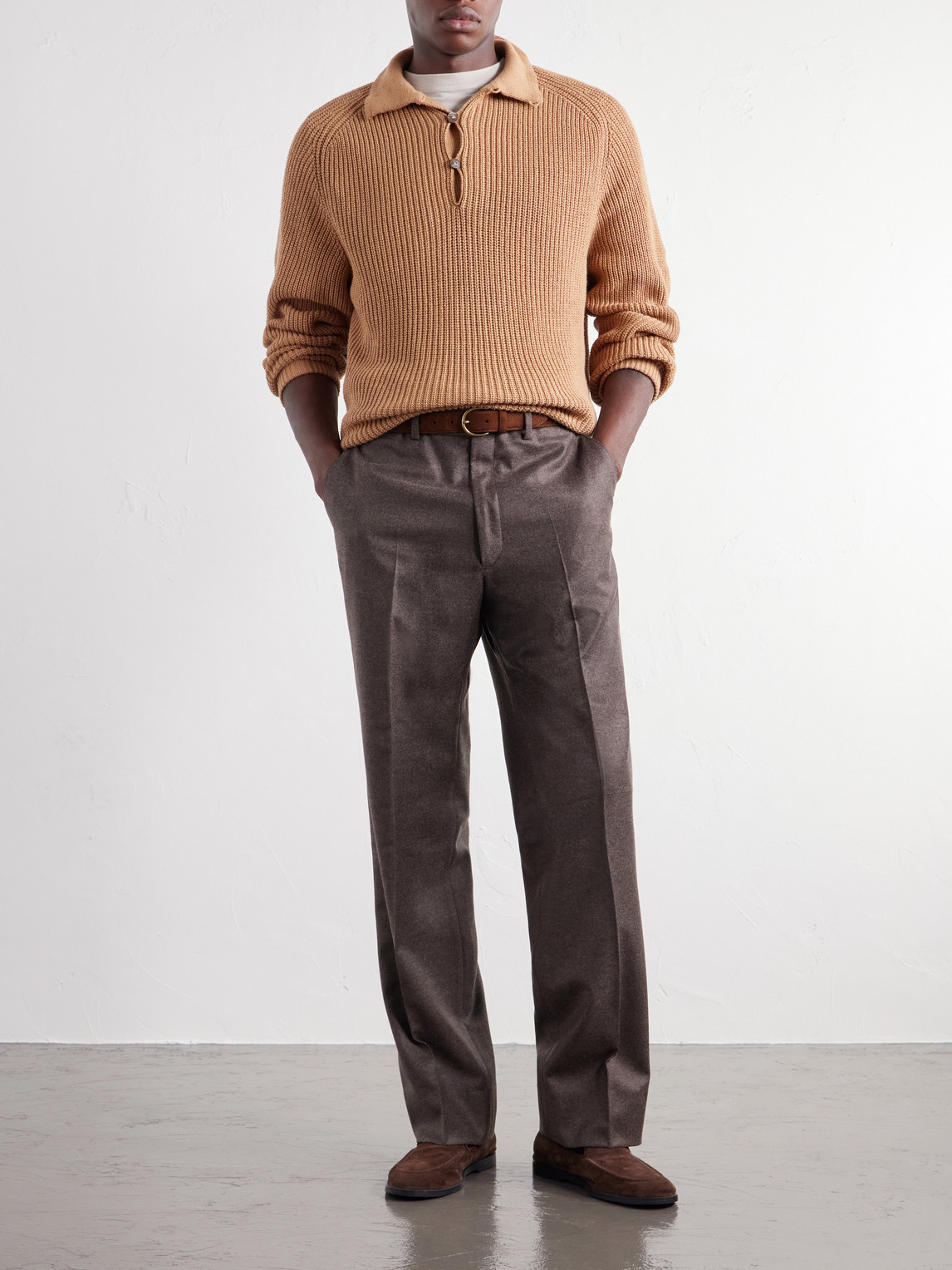 Stòffa - Ribbed Foxfibre® Cotton Sweater