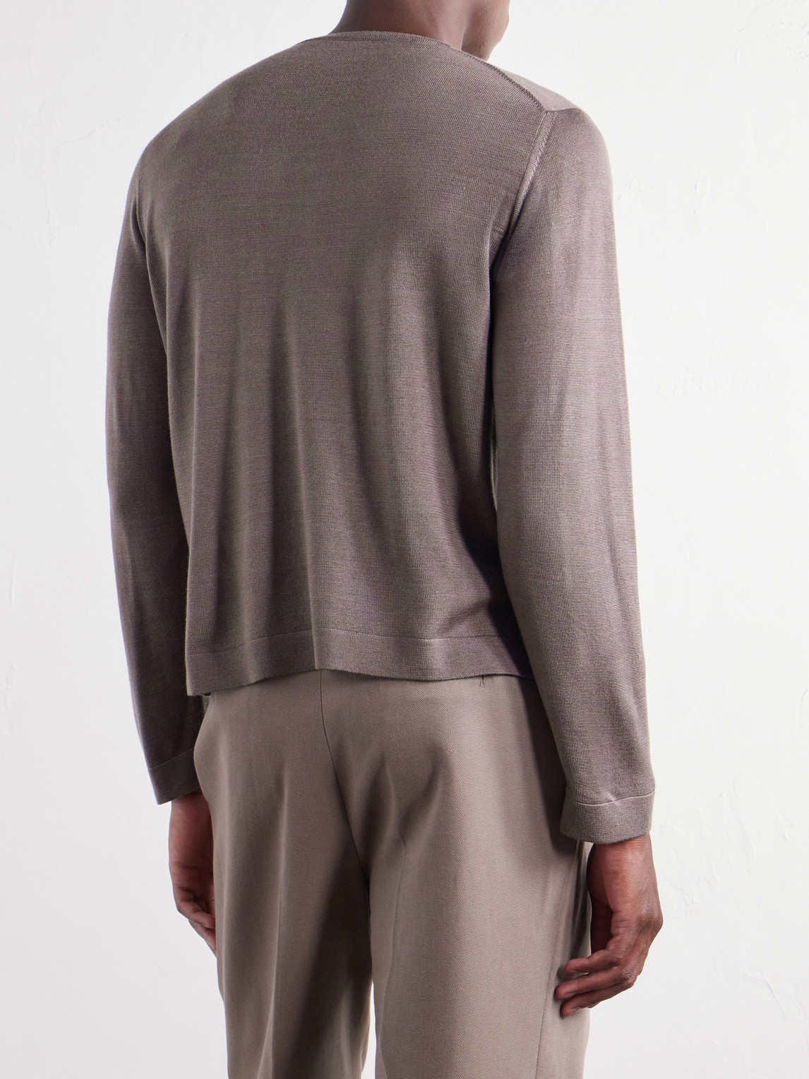 Stòffa - Wool And Silk-Blend T-Shirt