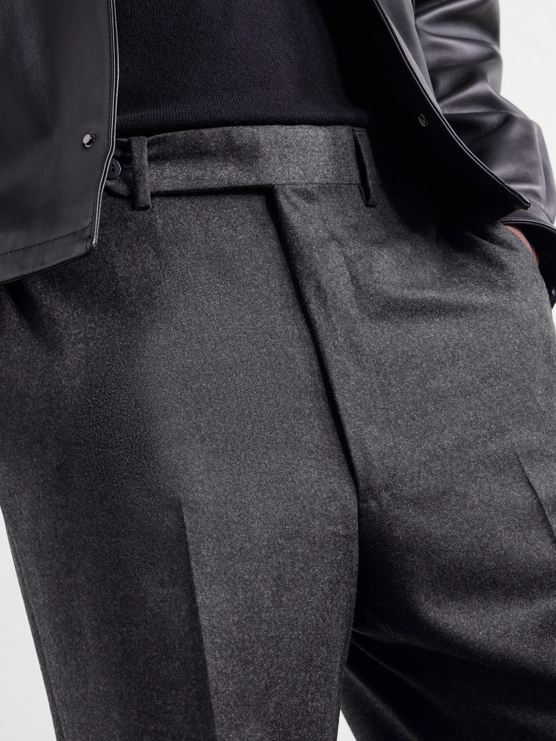 Stòffa - Straight-Leg Wool And Cashmere-Blend Flannel Trousers