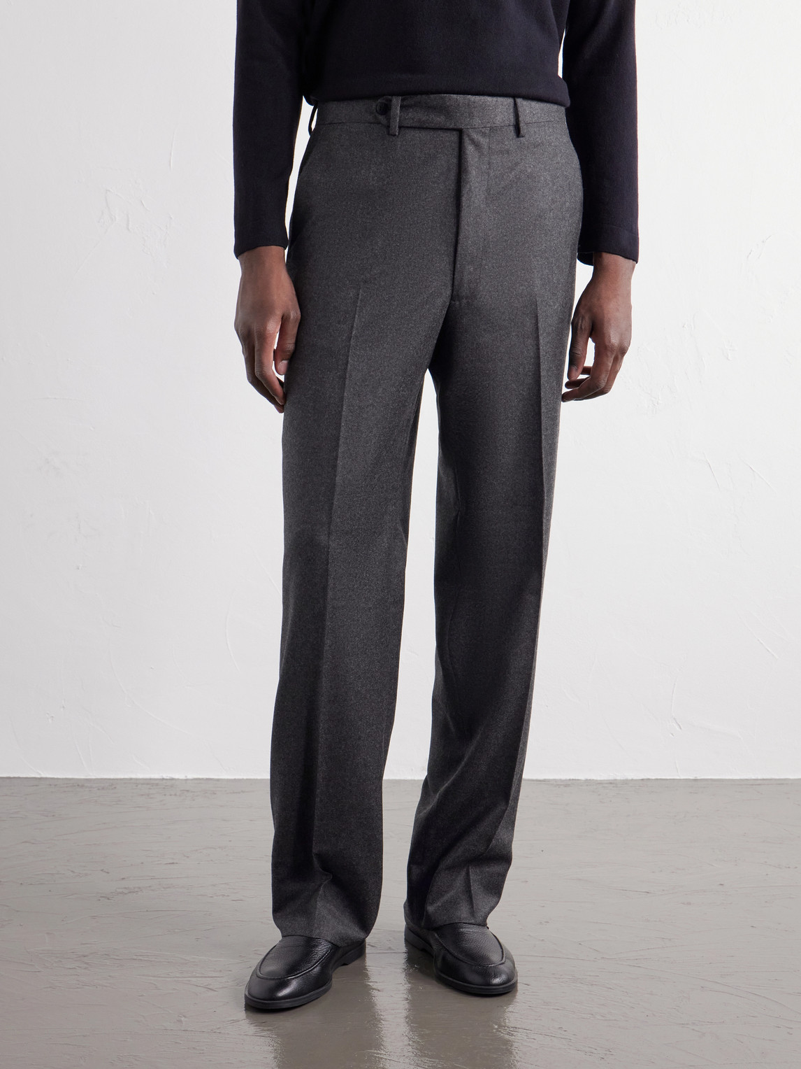 Stòffa - Straight-Leg Wool And Cashmere-Blend Flannel Trousers