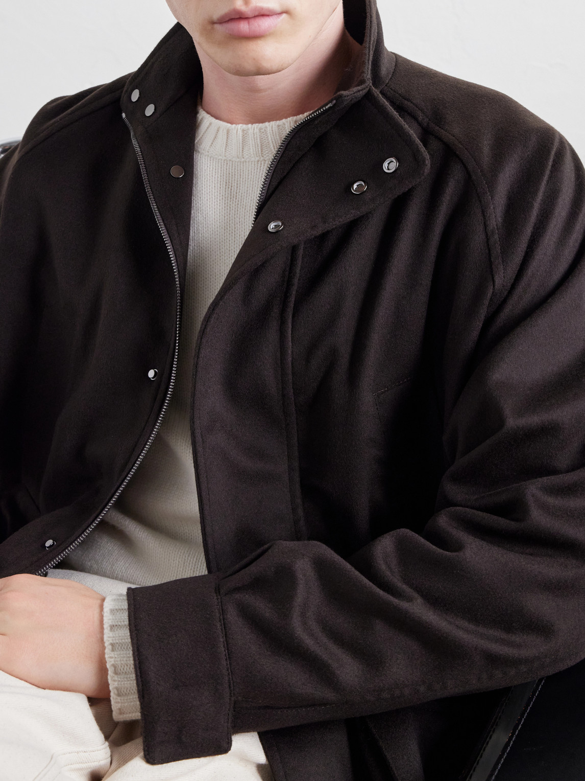 Stòffa - Traveler Brushed Cashmere-Twill Jacket