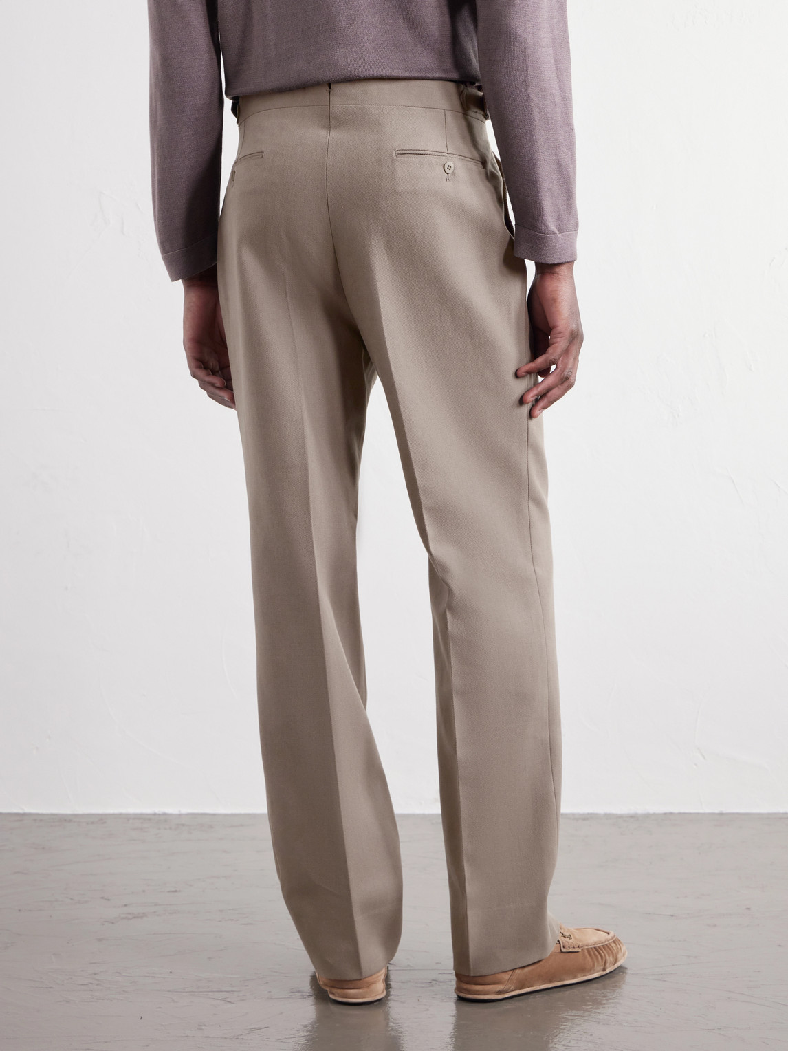 Stòffa - Straight-Leg Pleated Cotton-Twill Trousers
