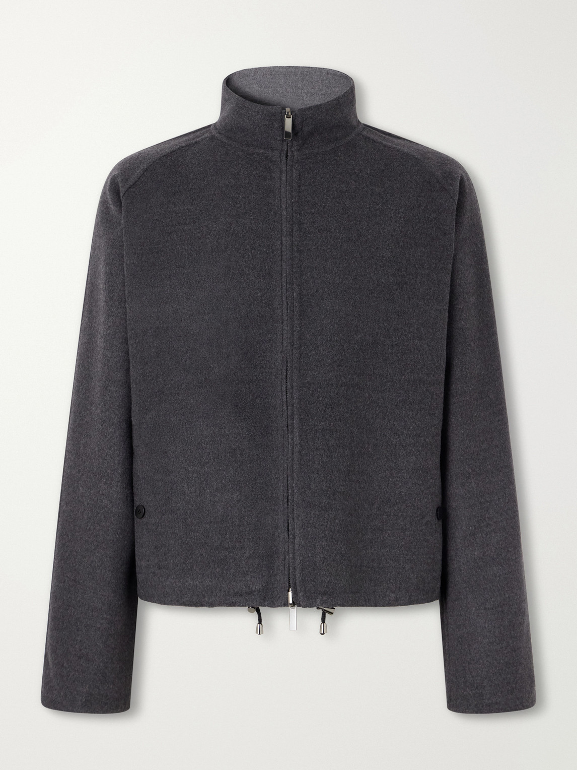 Stòffa Reversible Wool-fleece Jacket In Gray