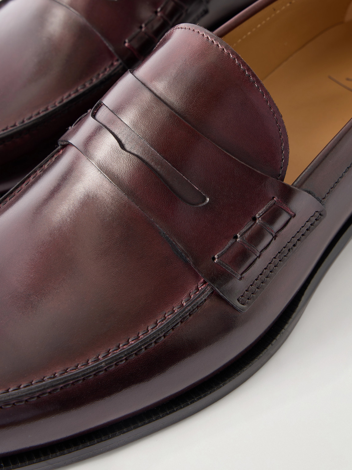 Mr P. - Split-Toe Leather Penny Loafers