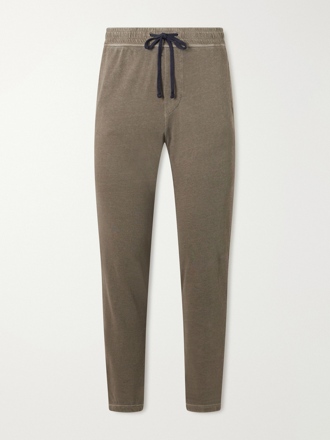 James Perse Straight-leg Supima Cotton-jersey Sweatpants In Brown