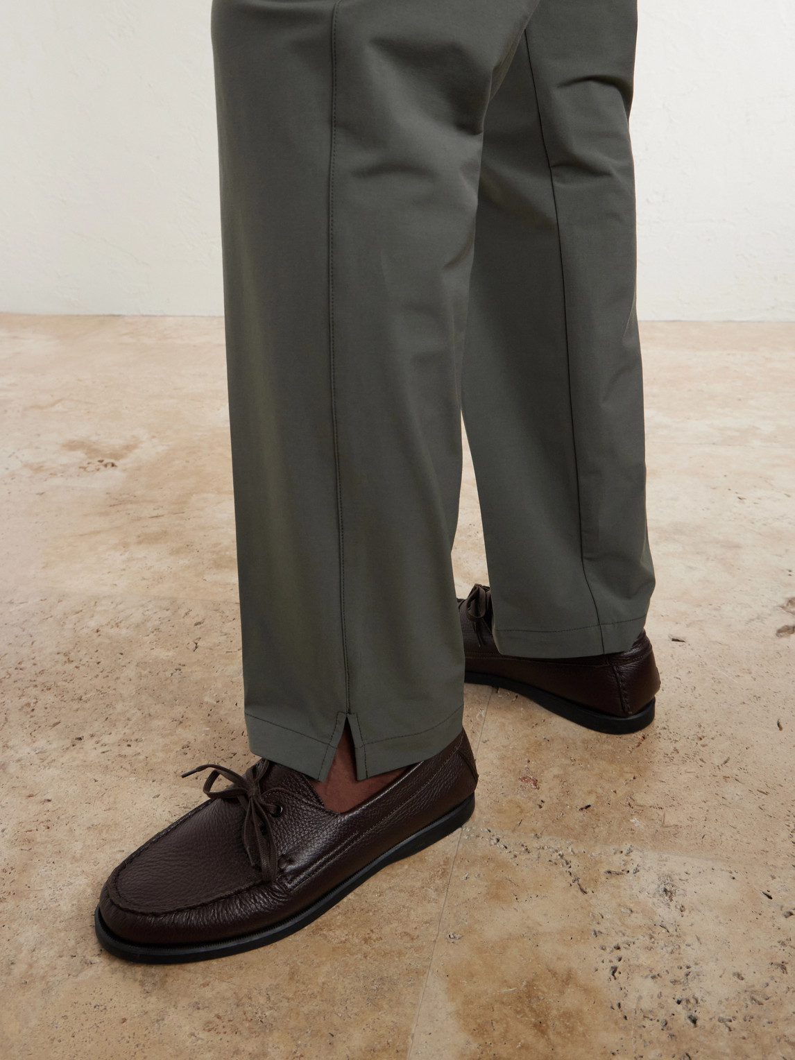 Stretch Cotton-Blend Trousers Slim-Fit