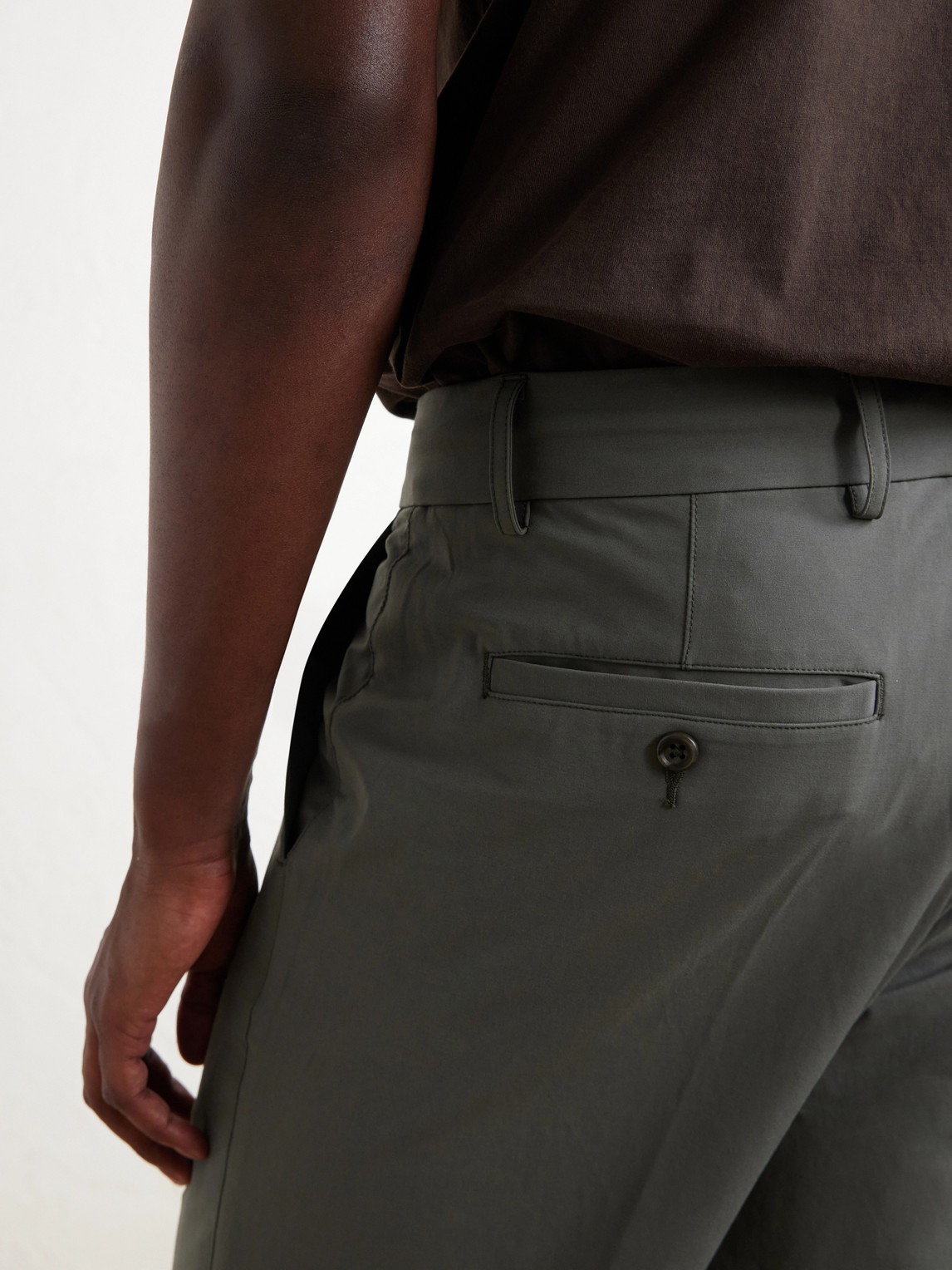 Stretch Cotton-Blend Trousers Slim-Fit