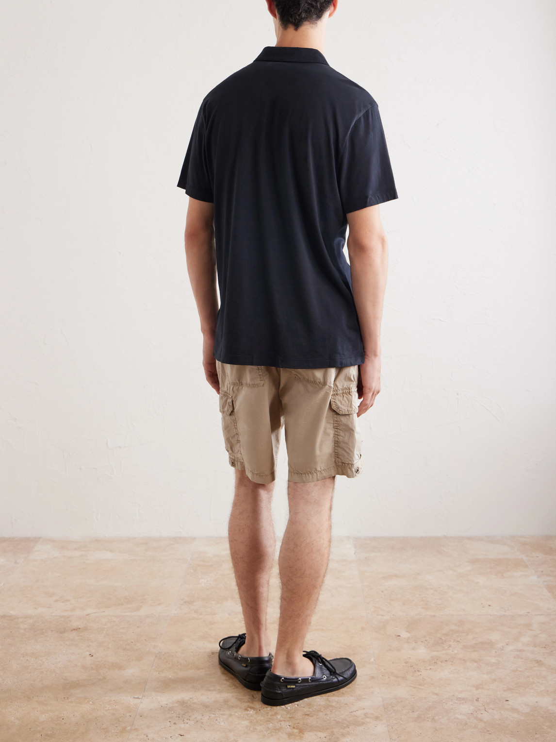 Lotus Cotton-Jersey Polo Shirt