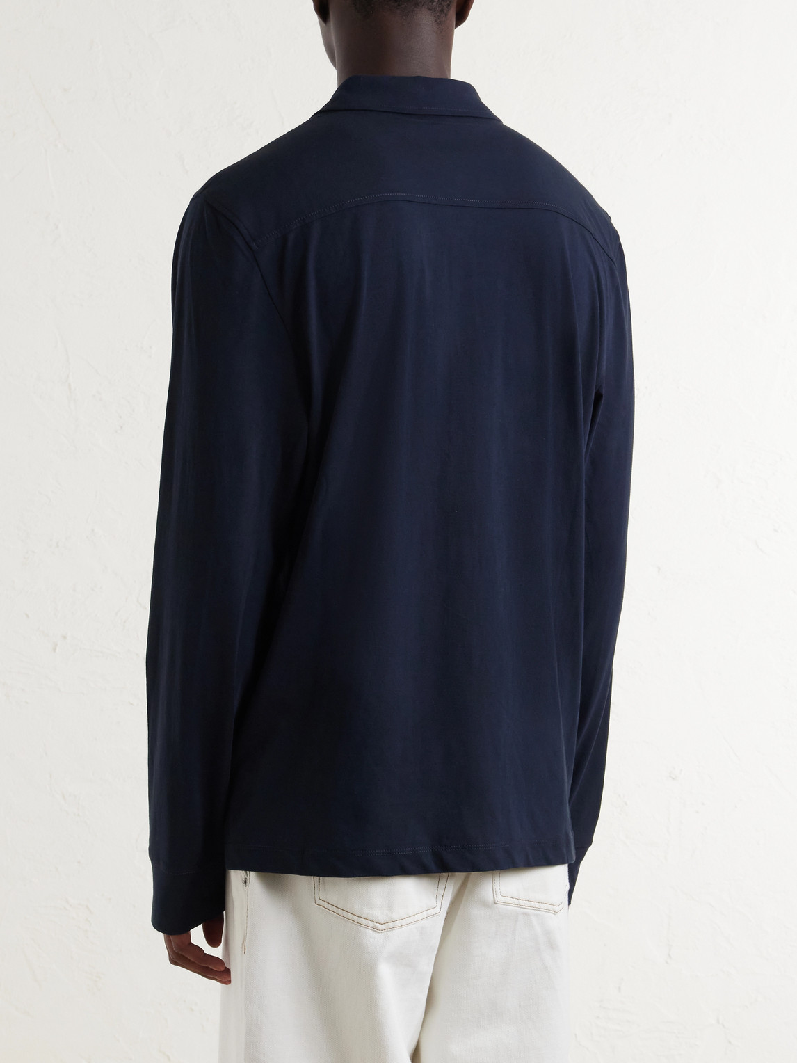 Clean Finish Slim-Fit Cotton-Jersey Shirt