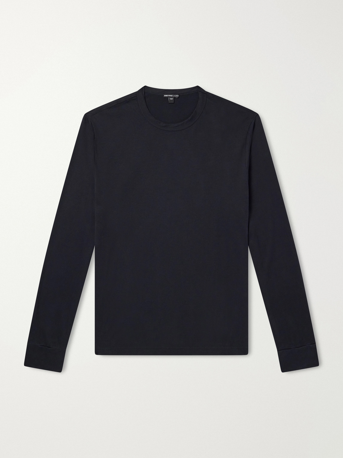 James Perse Luxe Cotton-jersey Shirt In Black