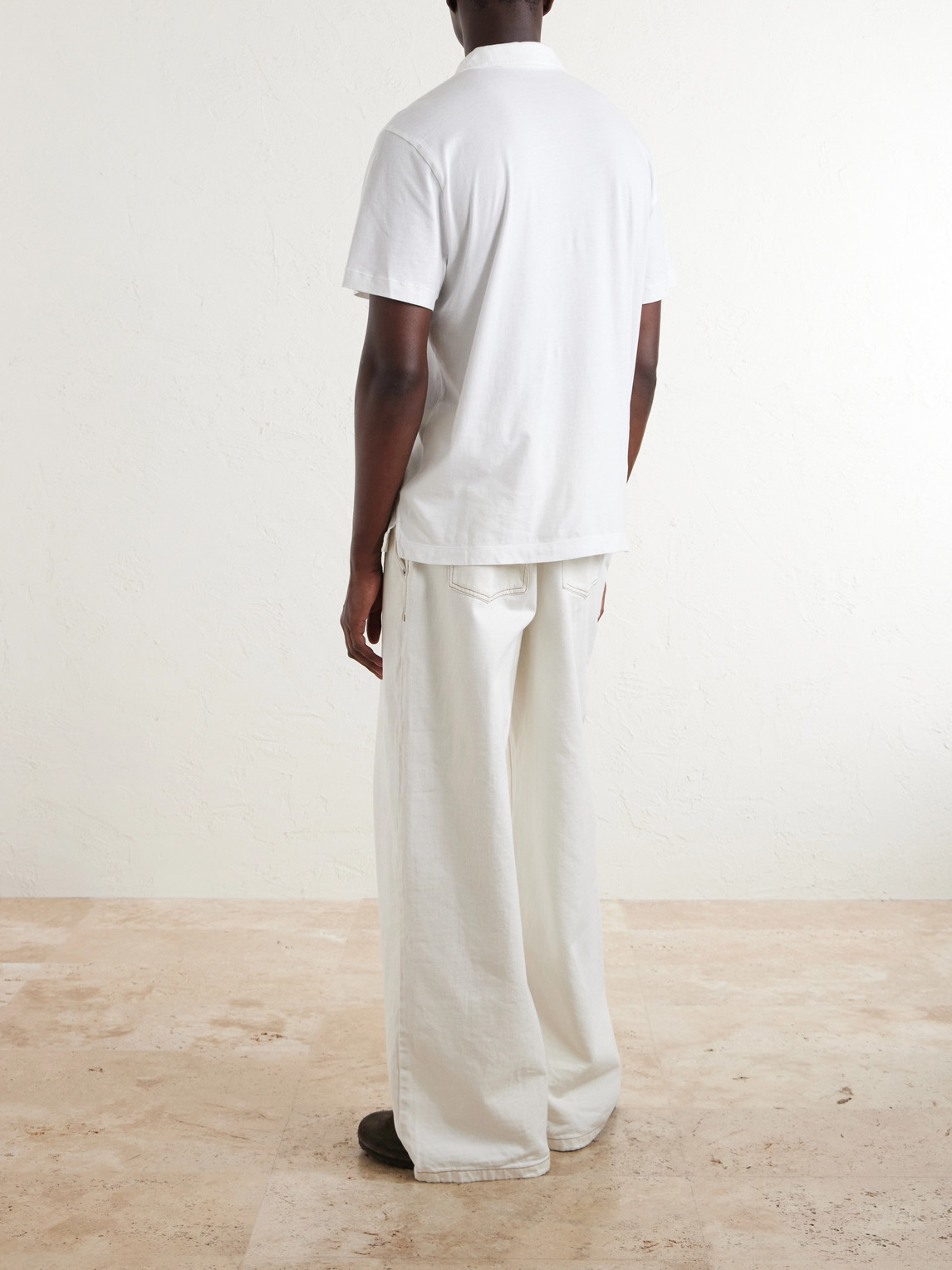 Lotus Cotton-Jersey Polo Shirt