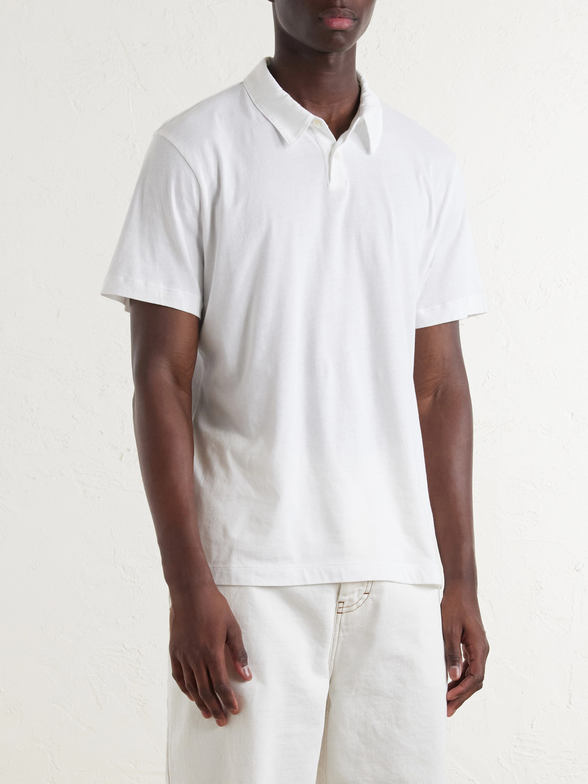 Lotus Cotton-Jersey Polo Shirt