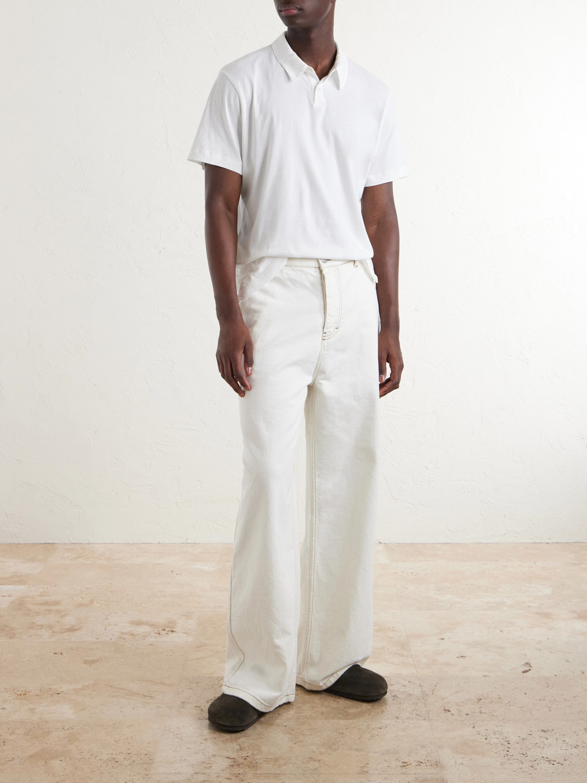 Lotus Cotton-Jersey Polo Shirt