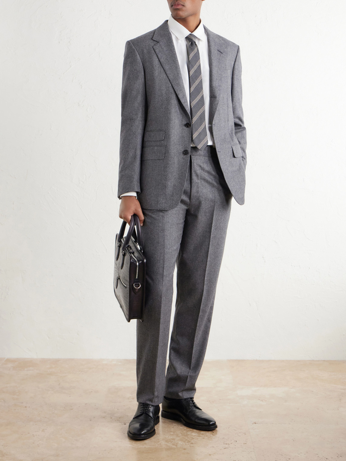 Herringbone Wool And Cashmere-Blend Suit Jacket