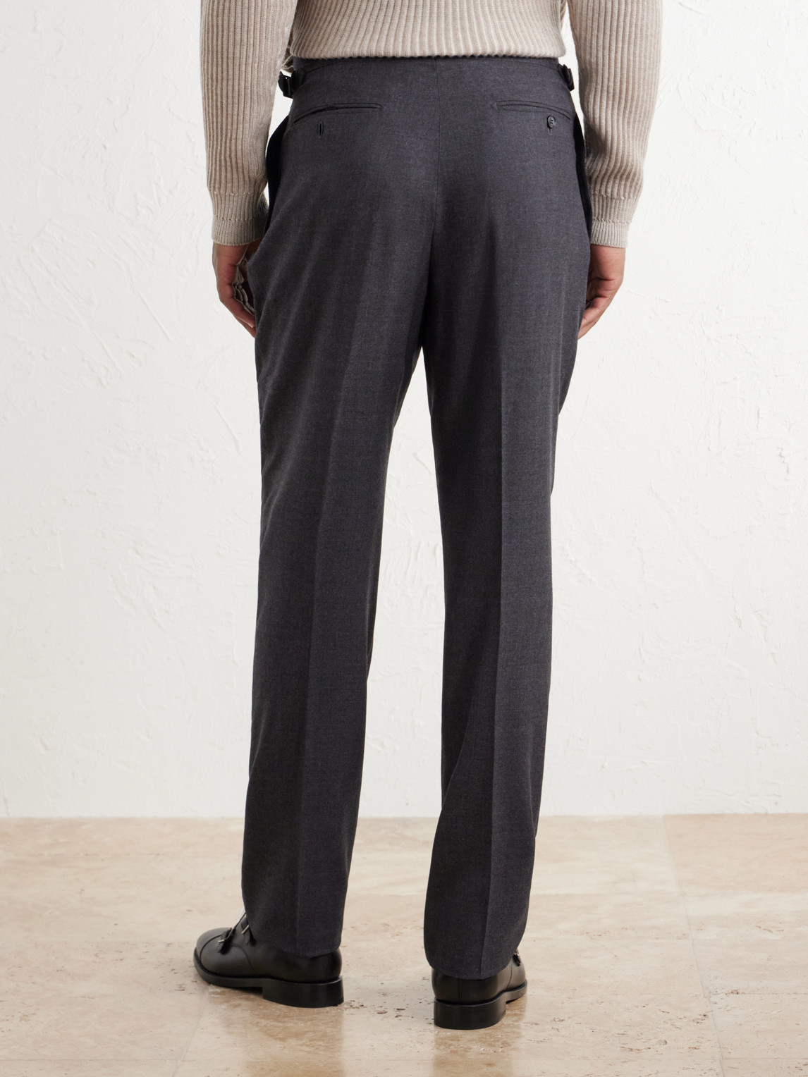 Straight-Leg Wool And Cashmere-Blend Suit Trousers