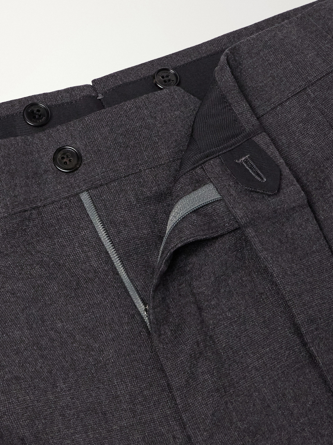 Straight-Leg Wool And Cashmere-Blend Suit Trousers