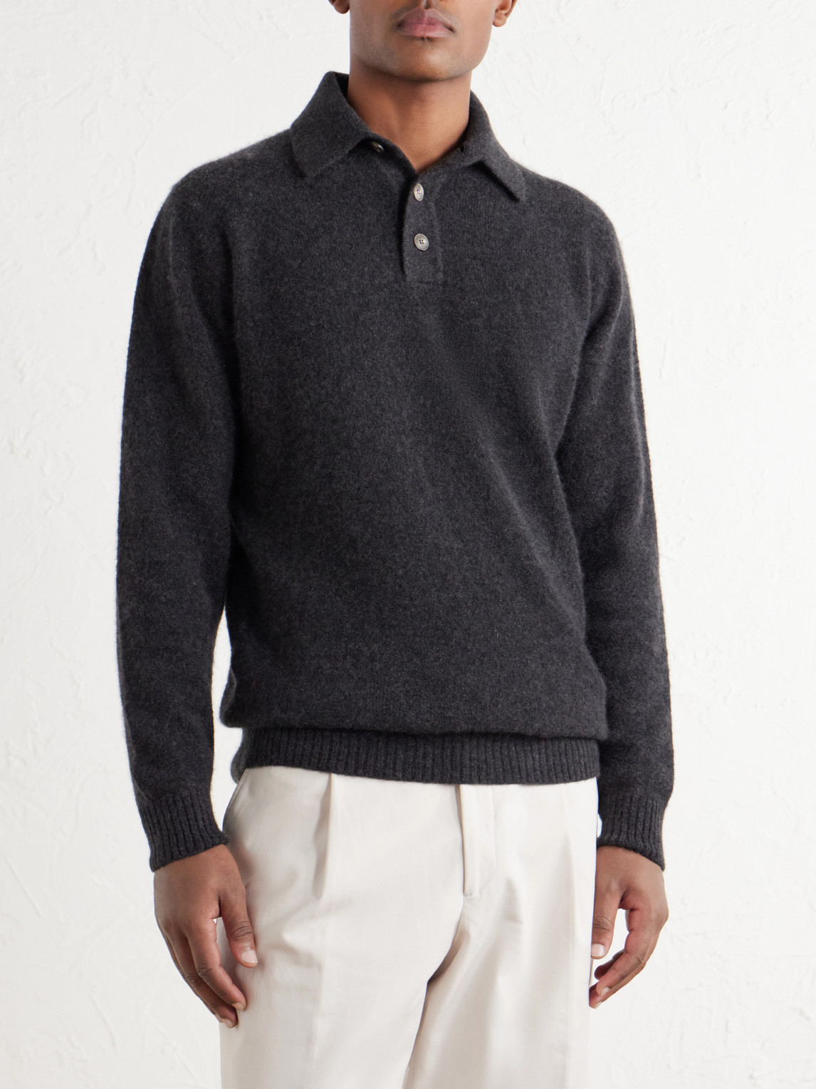 Cashmere And Silk-Blend Polo Shirt