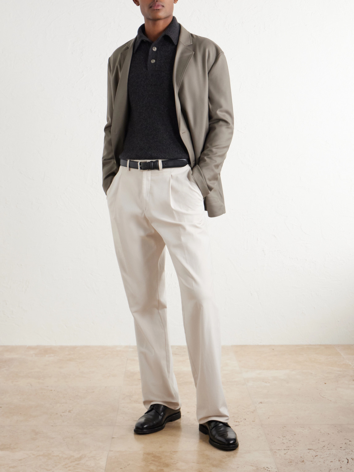 Cashmere And Silk-Blend Polo Shirt