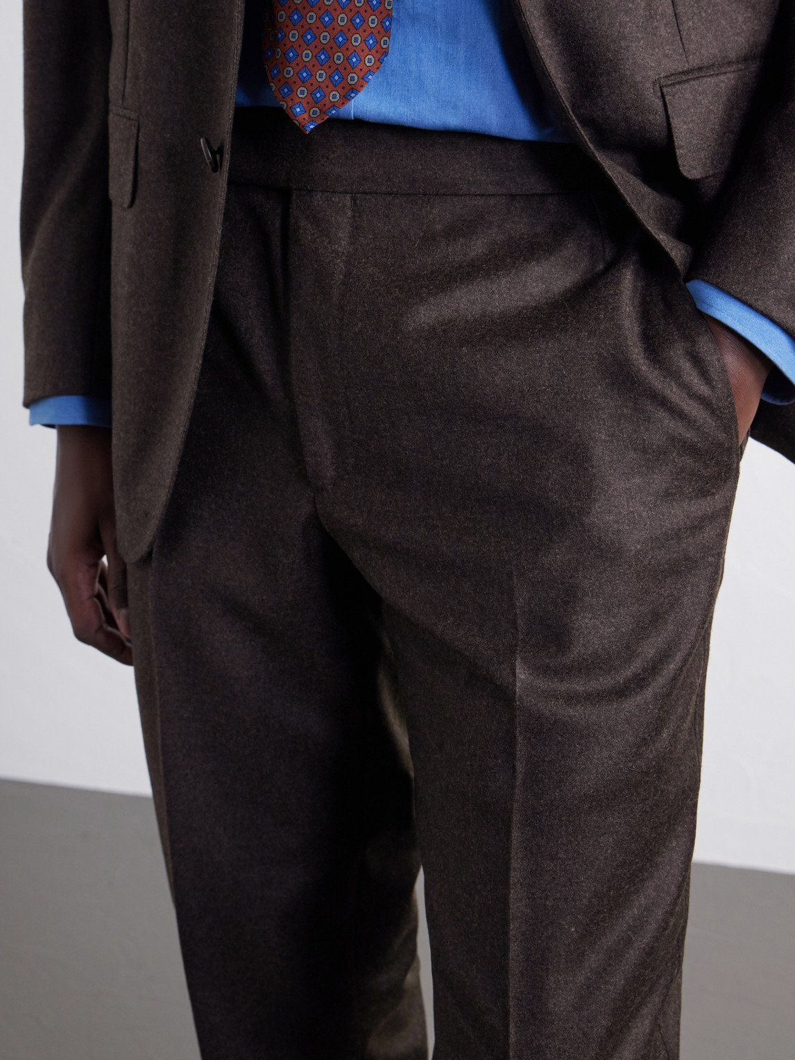 Tapered Wool And Cashmere-Blend Flannel Suit Trousers