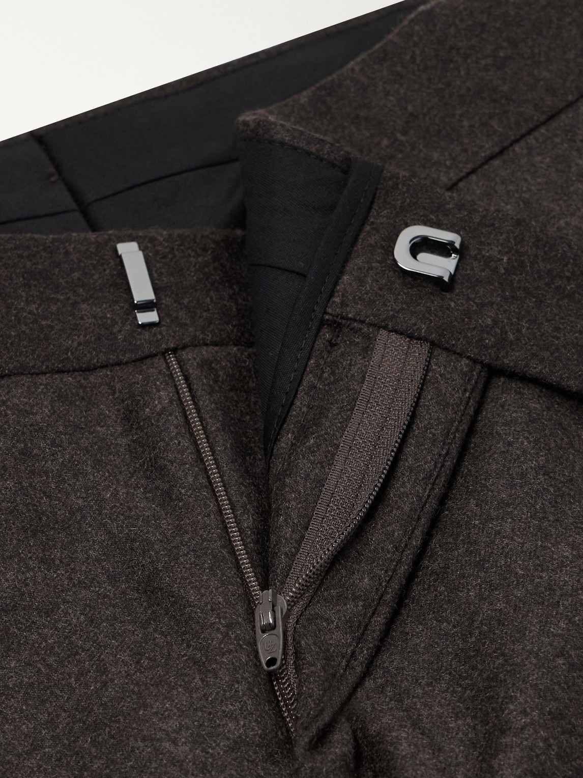 Tapered Wool And Cashmere-Blend Flannel Suit Trousers