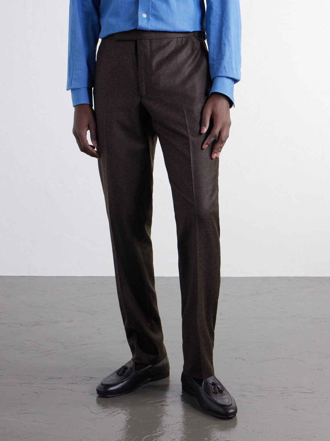 Tapered Wool And Cashmere-Blend Flannel Suit Trousers