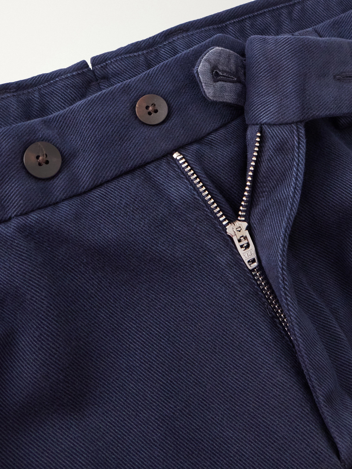 Straight-Leg Cotton-Twill Trousers
