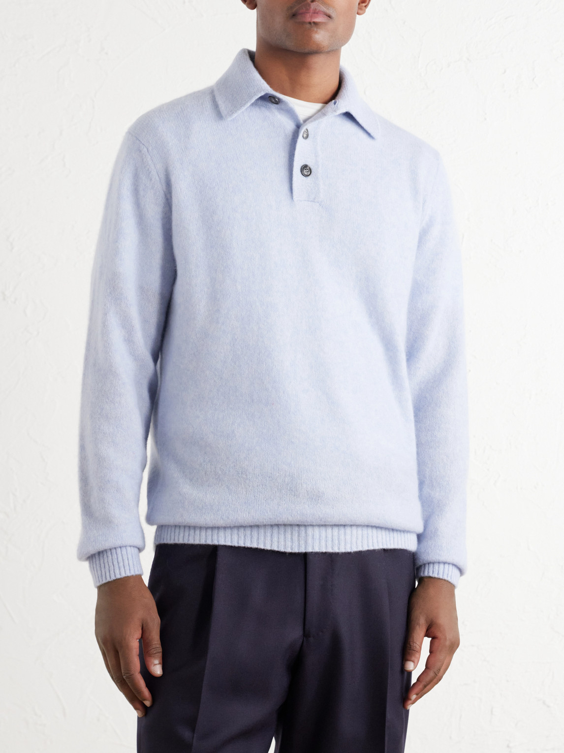 Cashmere And Silk-Blend Polo Shirt