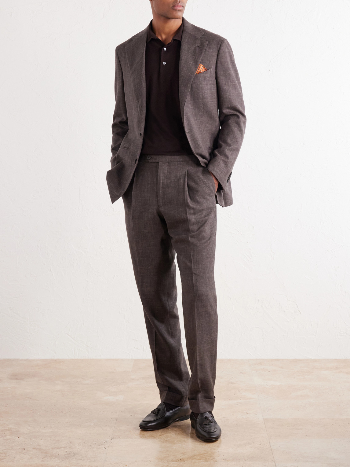 Cashmere And Silk-Blend Jersey Polo Sweater