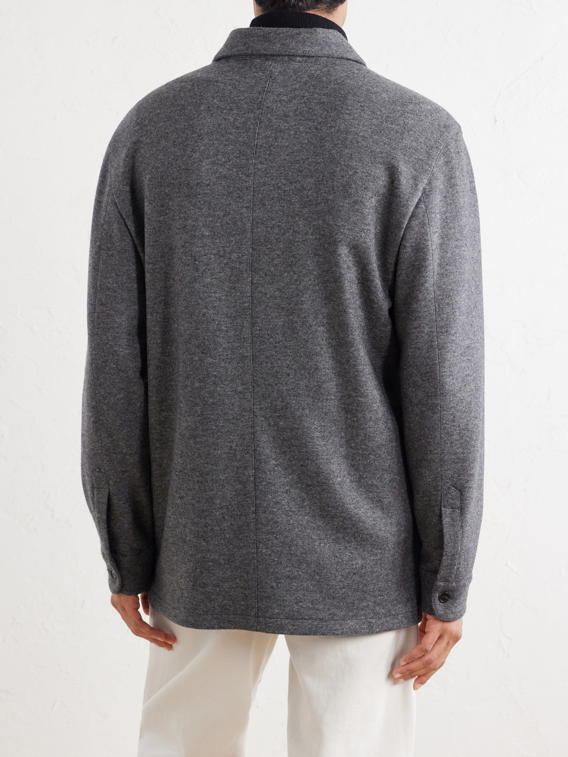 Cashmere-Blend Overshirt