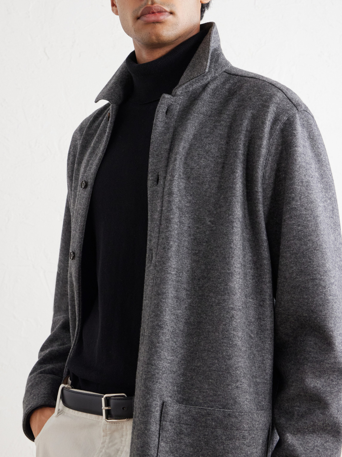 Cashmere-Blend Overshirt