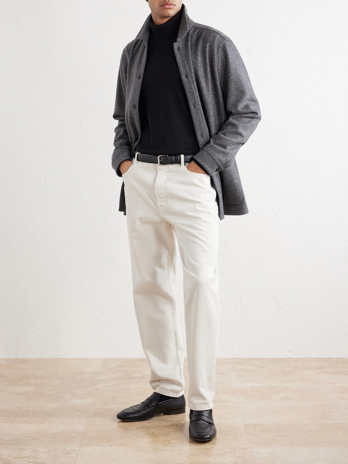 Cashmere-Blend Overshirt