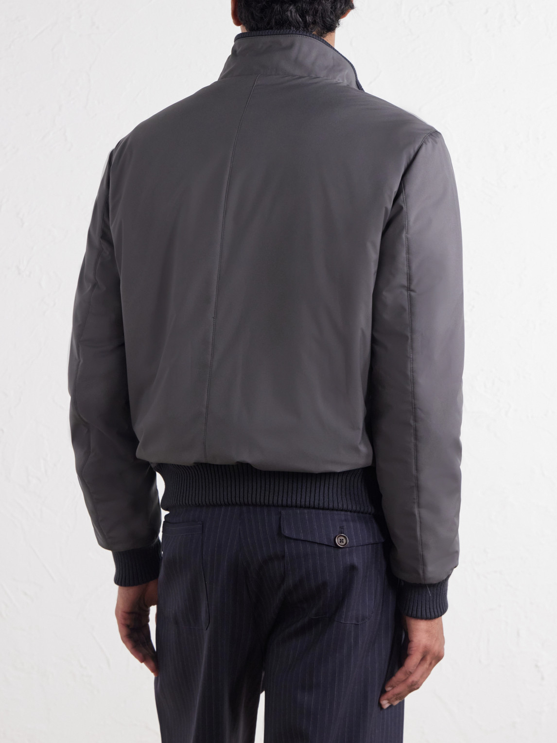 Nylon Bomber Jacket