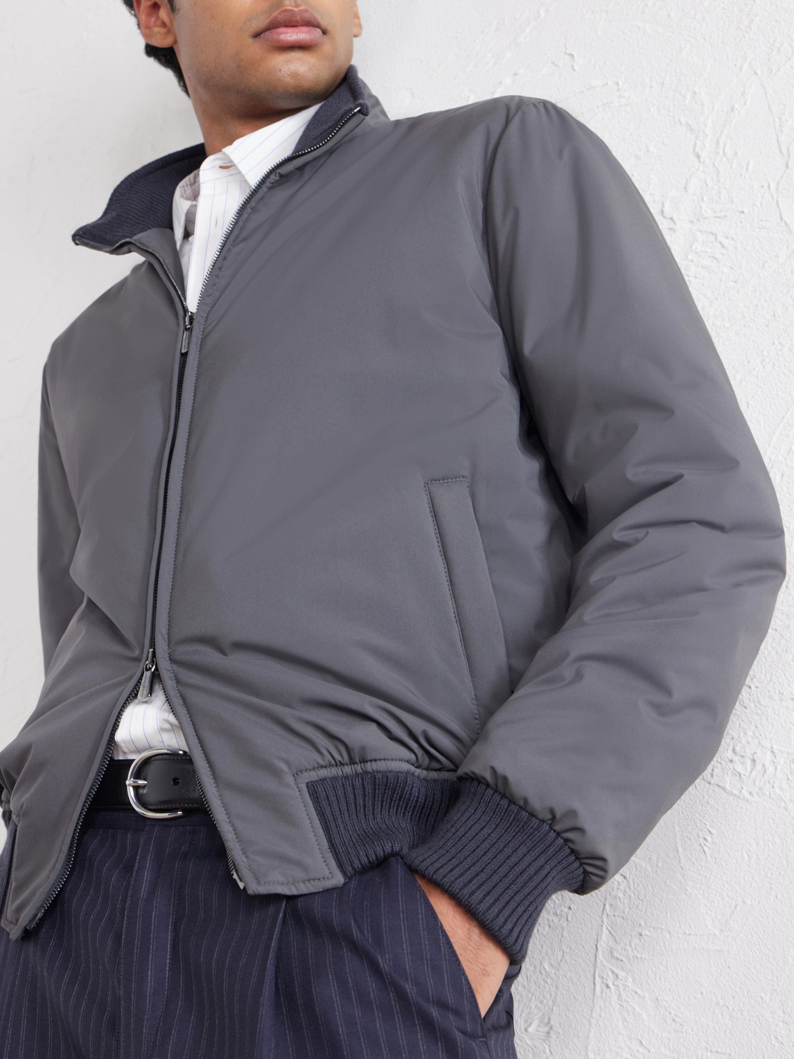 Nylon Bomber Jacket