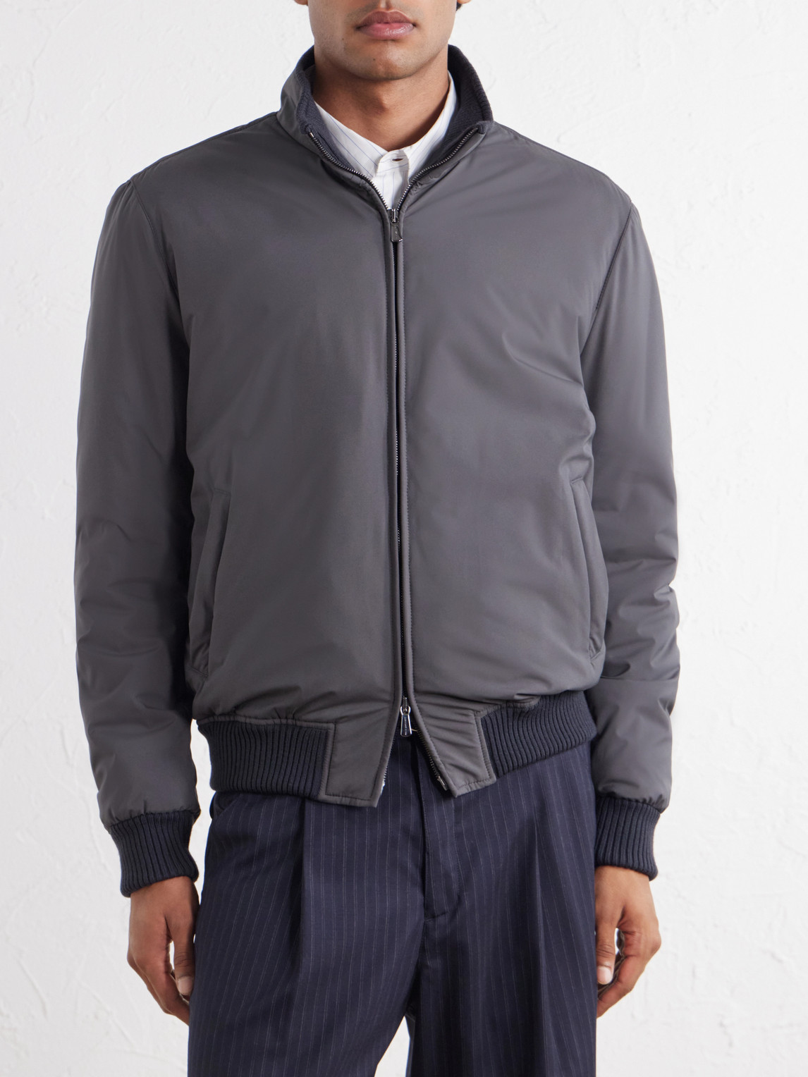 Nylon Bomber Jacket