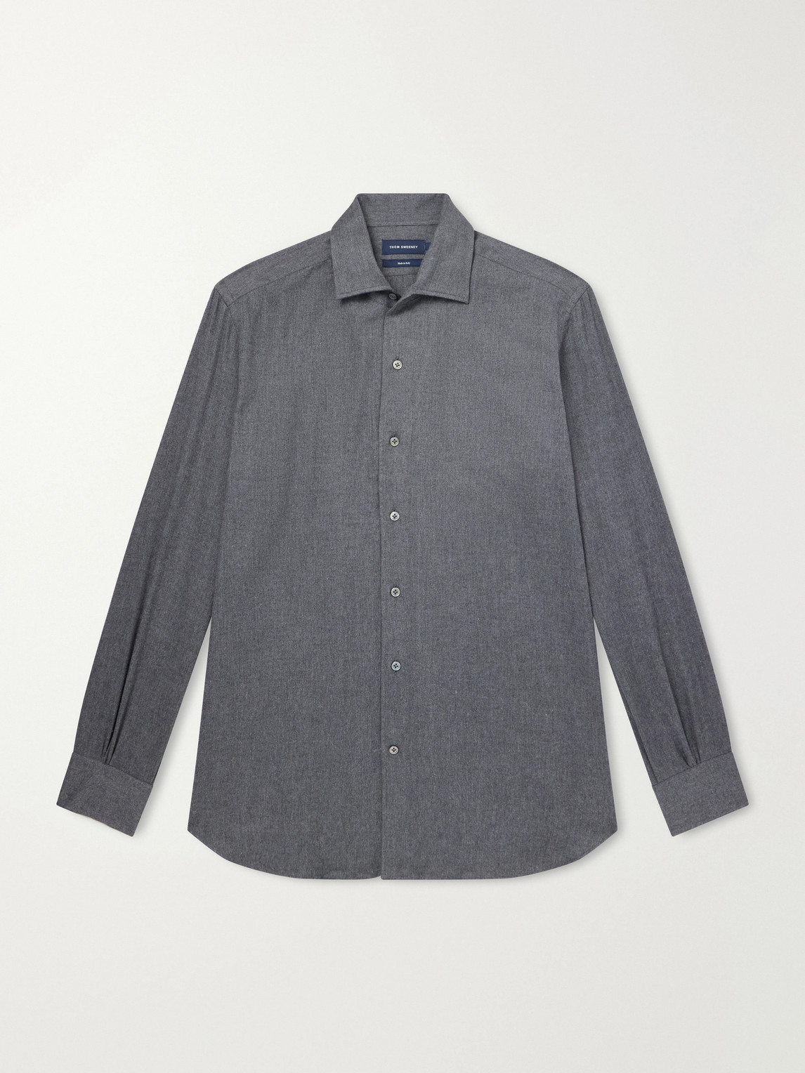 Herringbone Cotton And Lyocell-Blend Woven Shirt