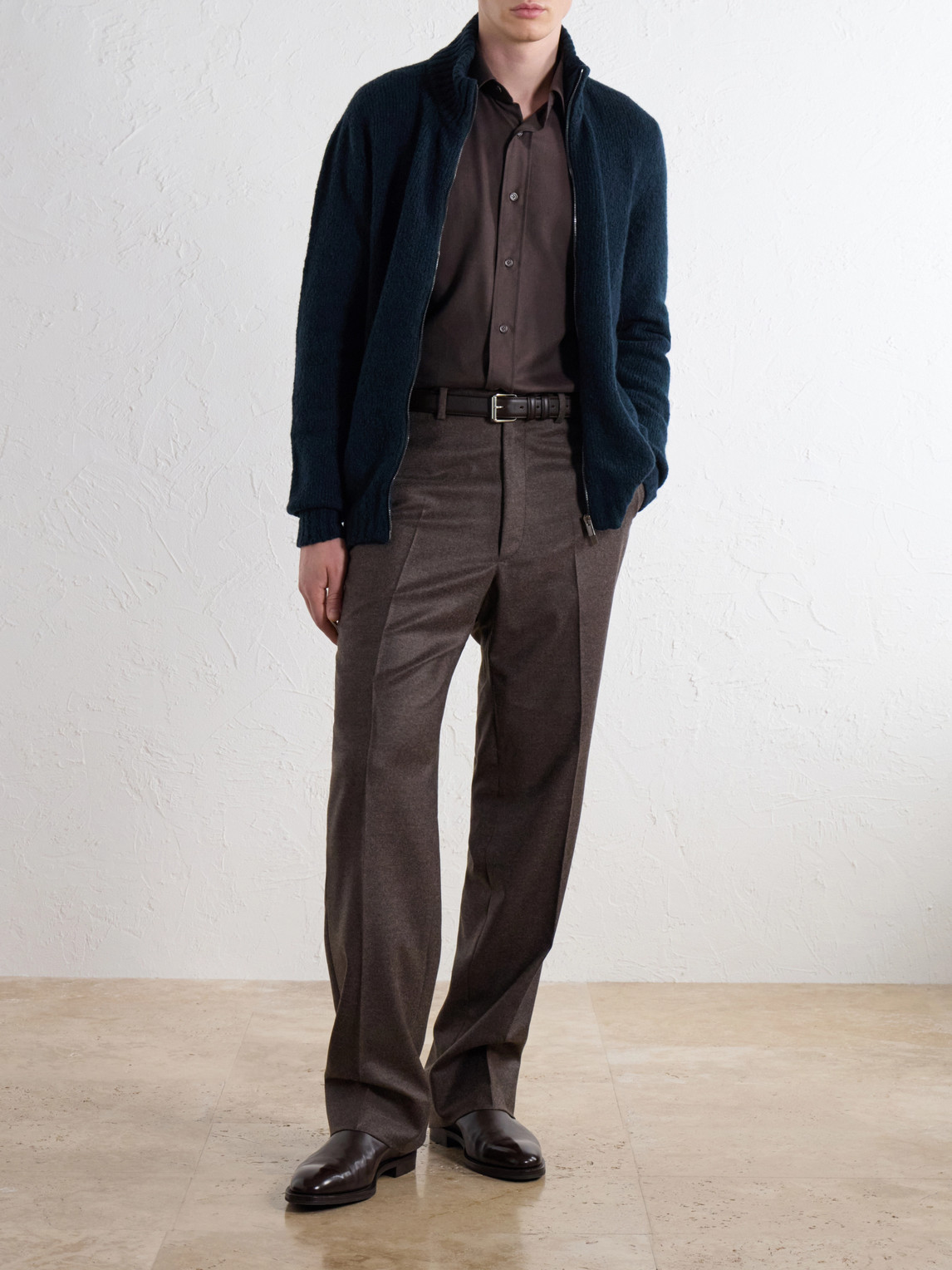 Lecce Cotton And Lyocell-Blend Twill Shirt