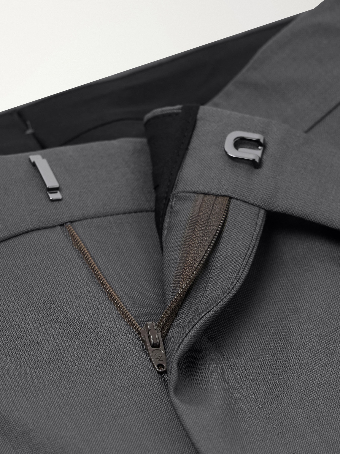 Tapered Pleated Wool-Twill Suit Trousers