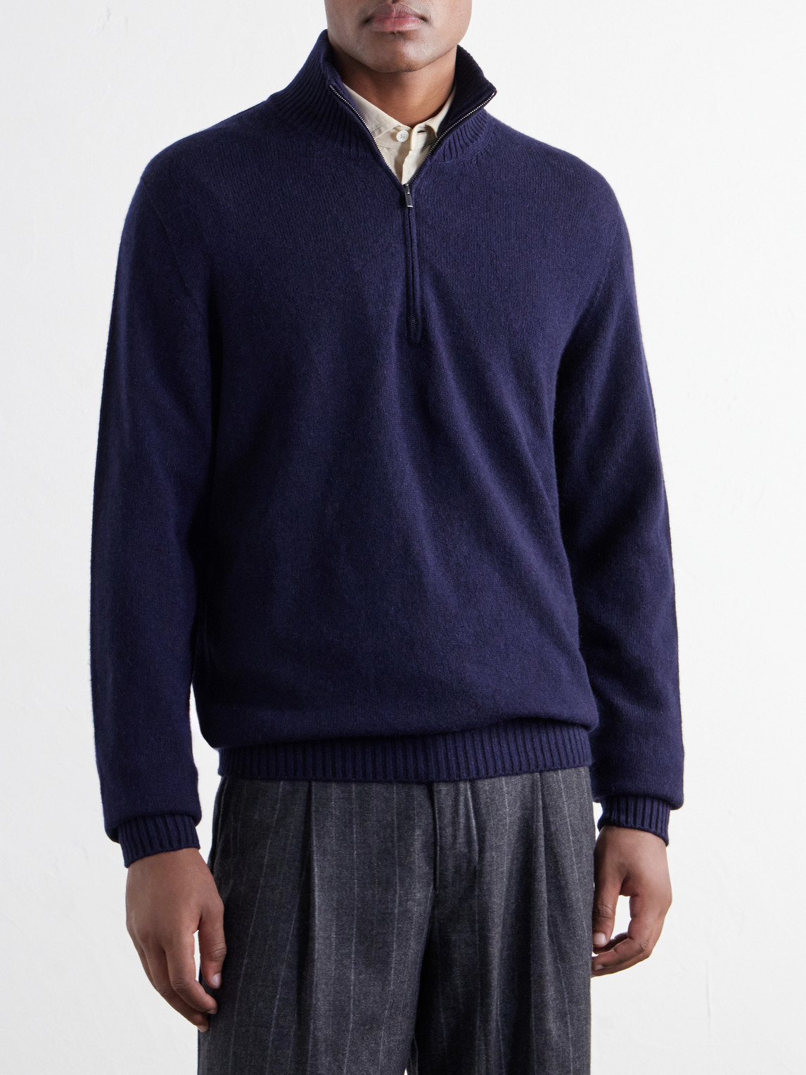 Cashmere Half-Zip Sweater