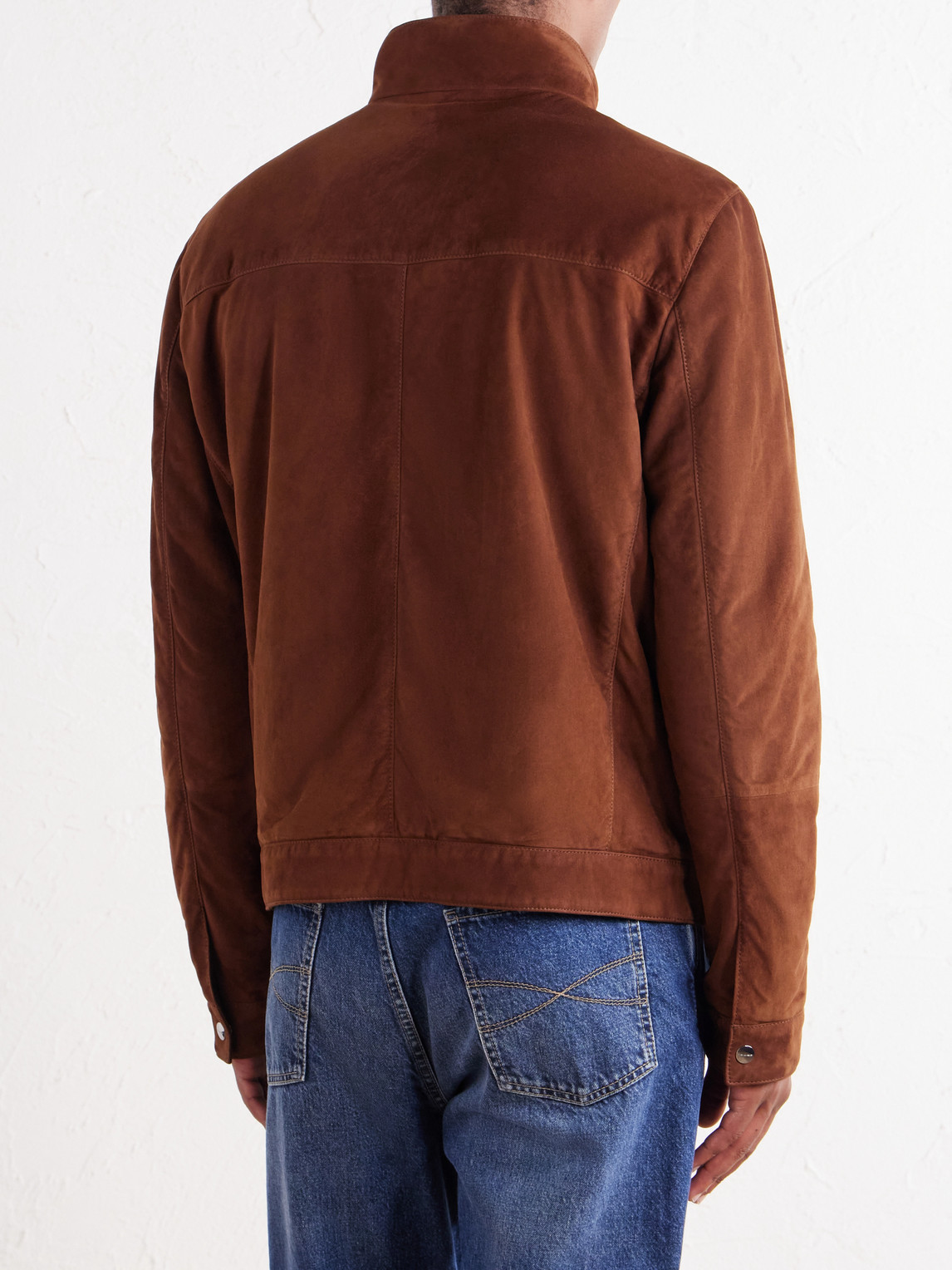 Mock-Neck Bomber Jacket