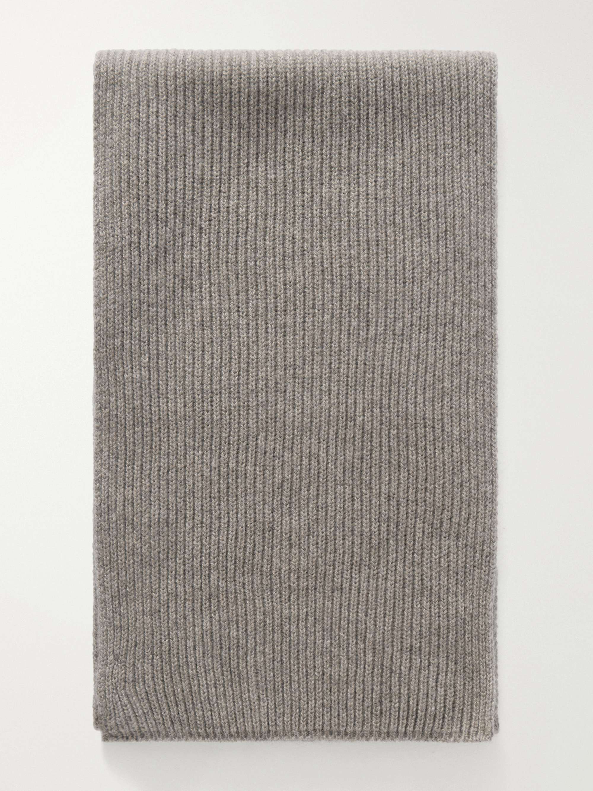 JOHNSTONS OF ELGIN Ribbed Cashmere Scarf