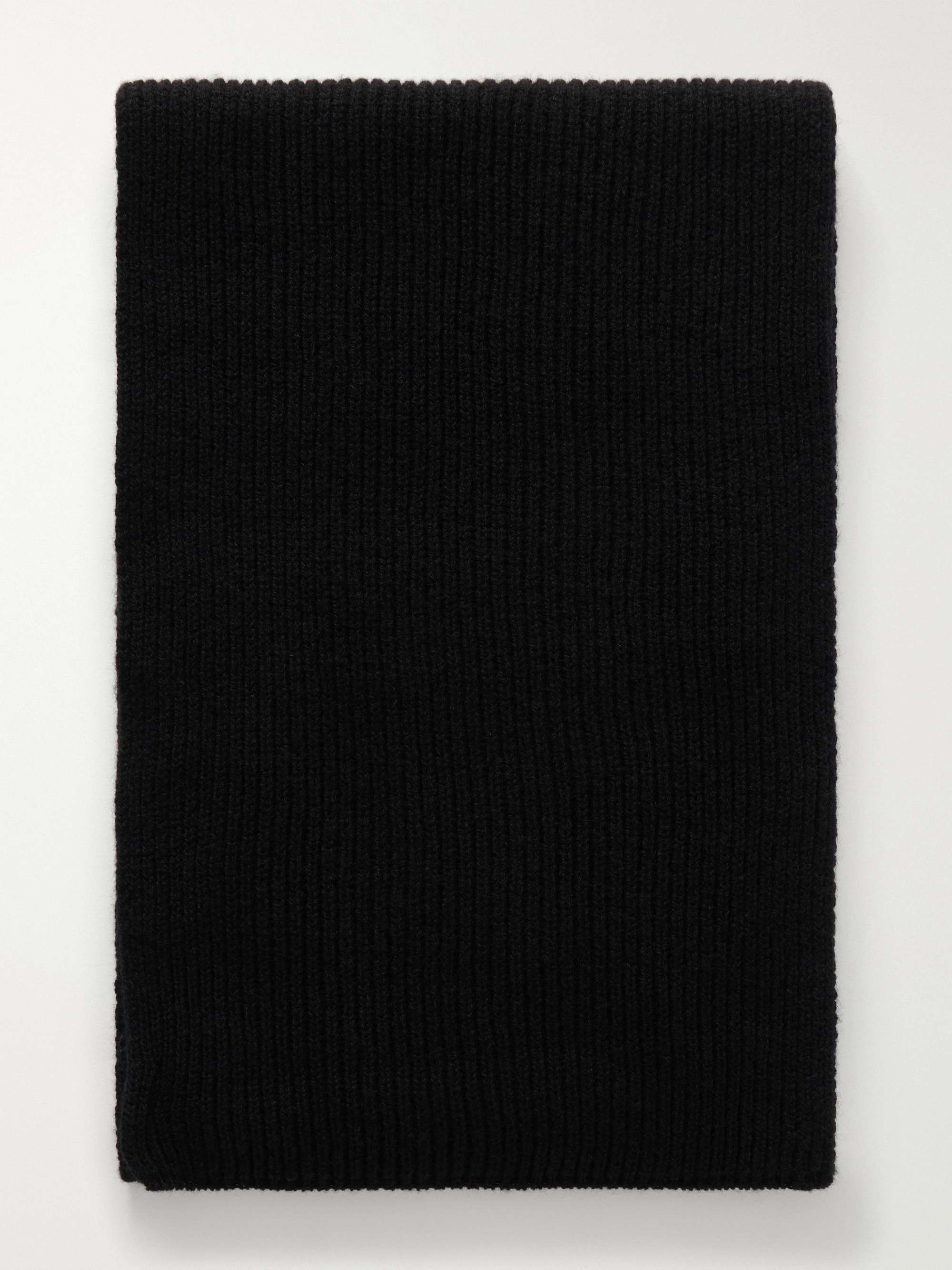 JOHNSTONS OF ELGIN Ribbed Cashmere Scarf