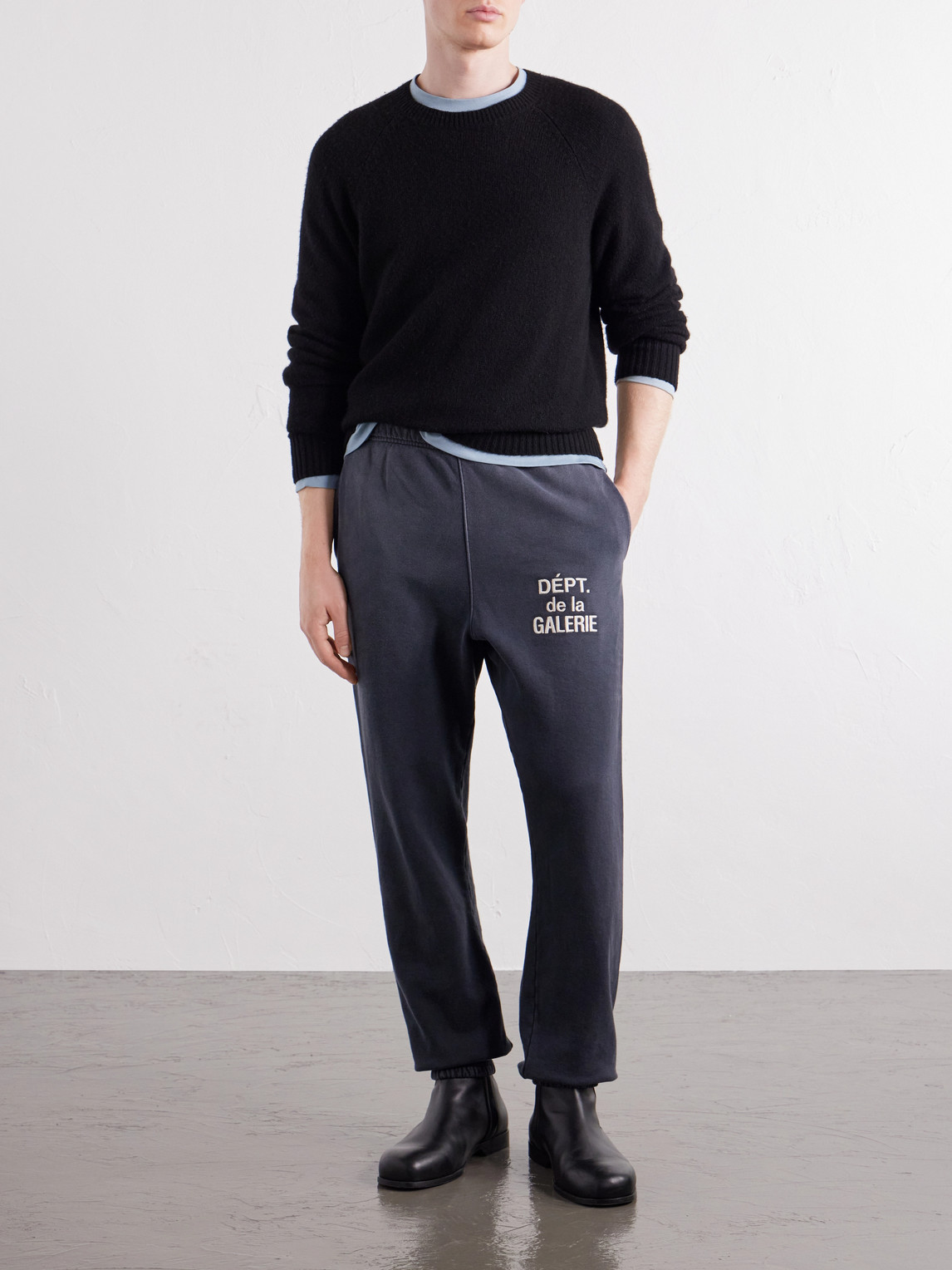 Gallery Dept. - Logo-Embroidered Straight-Leg Cotton-Jersey Sweatpants