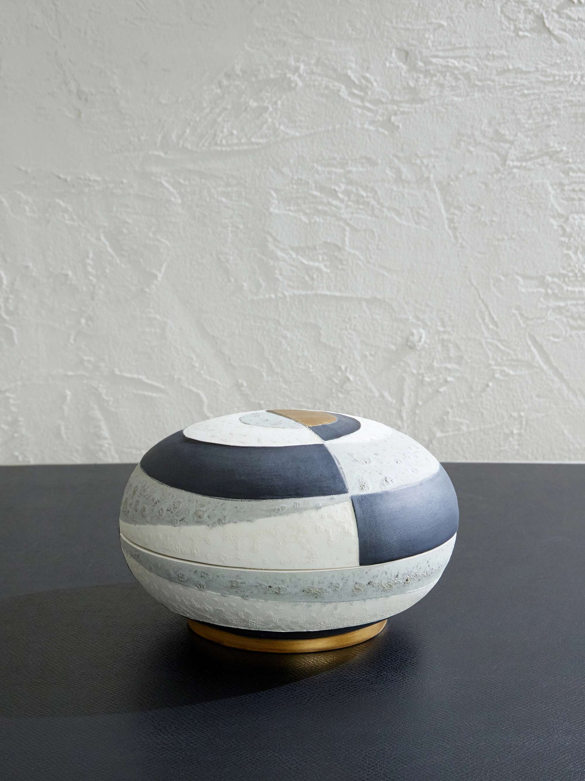 L'OBJET Large Cubisme Colour-Block Earthenware Box