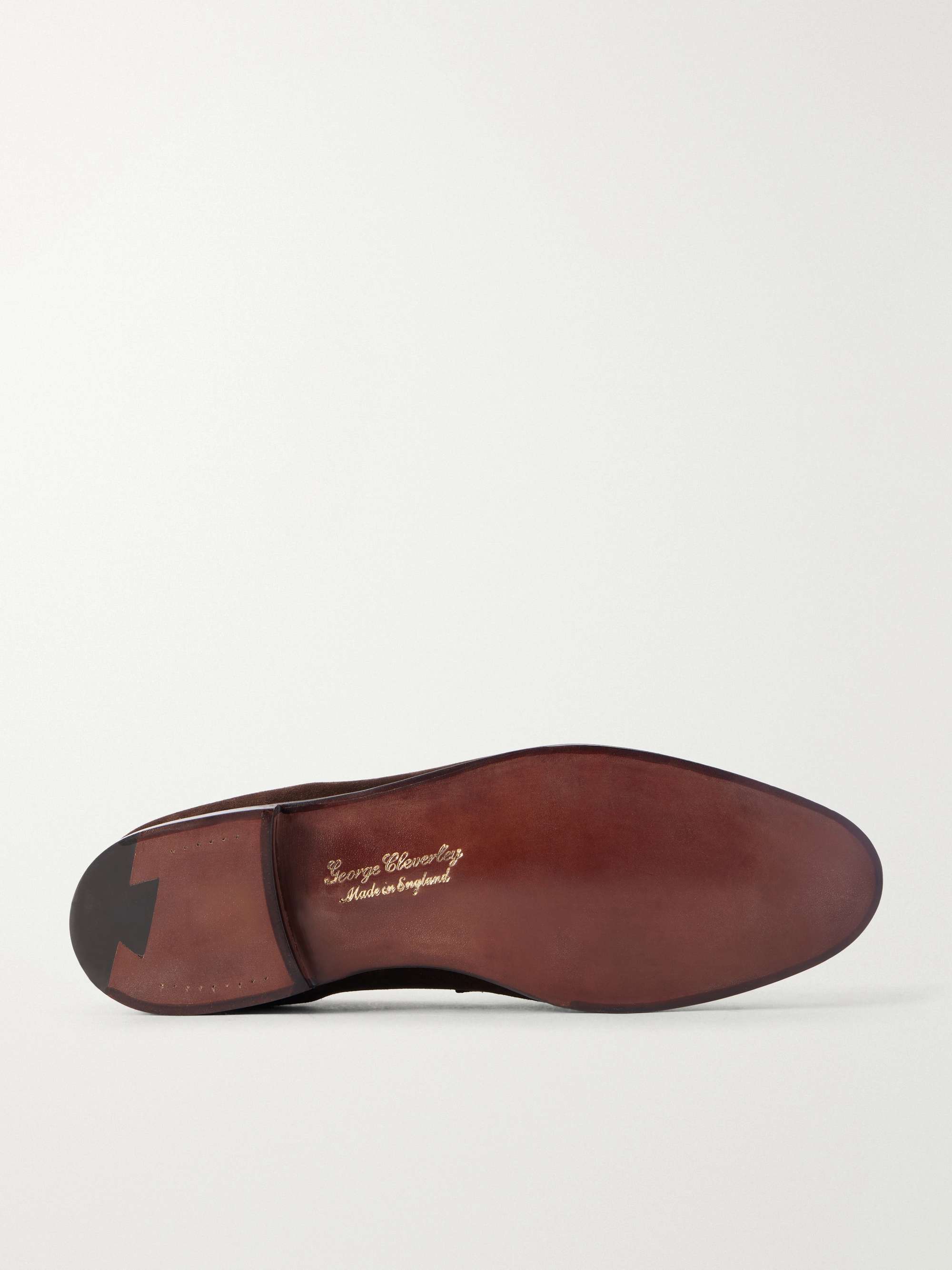 GEORGE CLEVERLEY Bradley Suede Penny Loafers