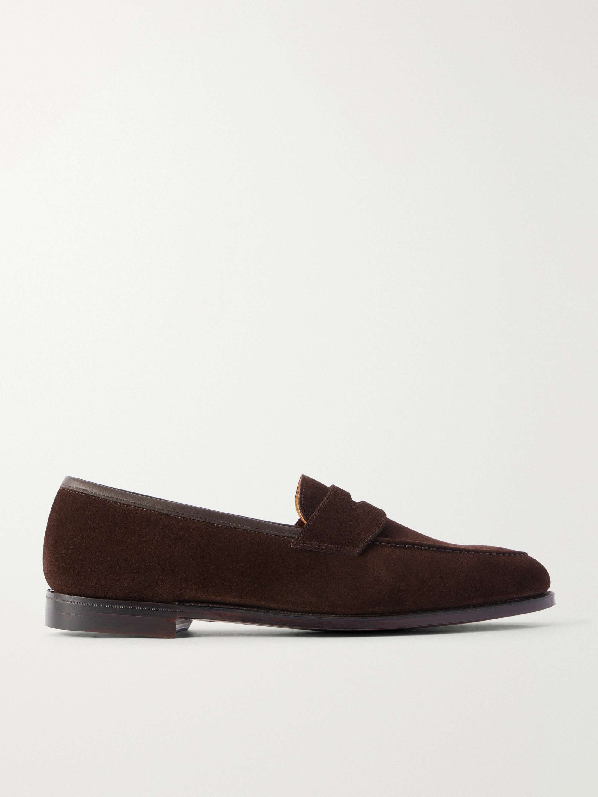 GEORGE CLEVERLEY Bradley Suede Penny Loafers