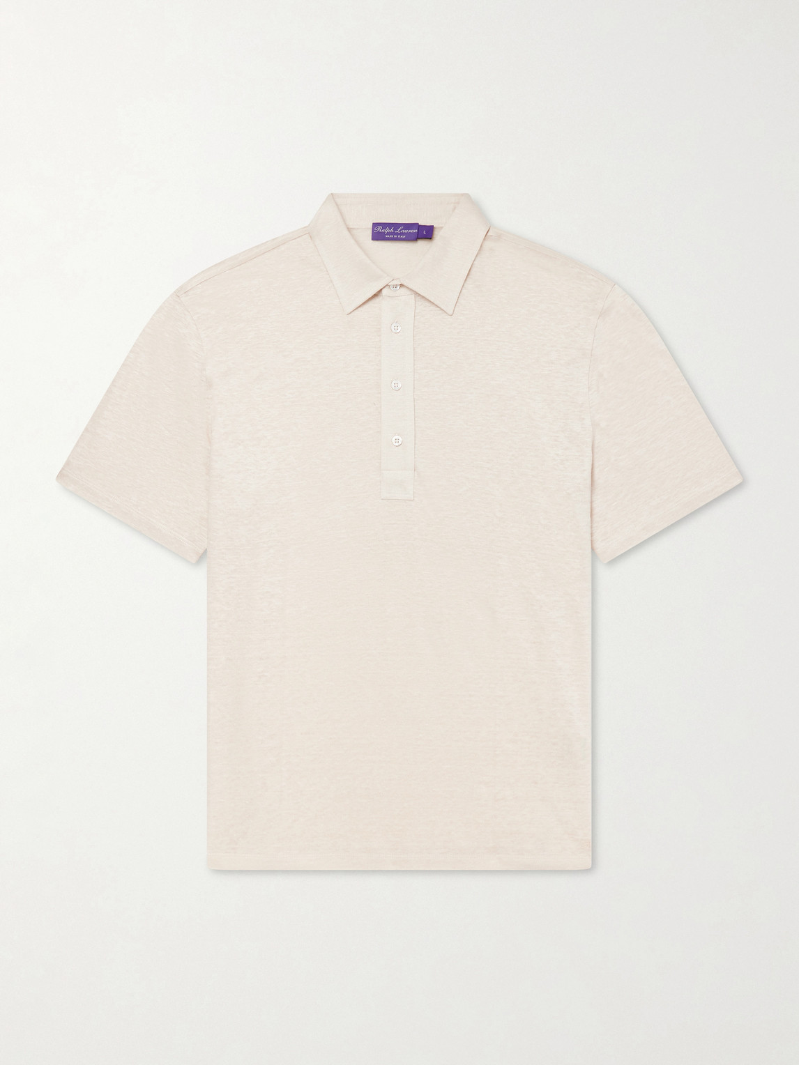 Ralph Lauren Purple Label ogo-Embroidered inen-Jersey Polo Shirt - Men