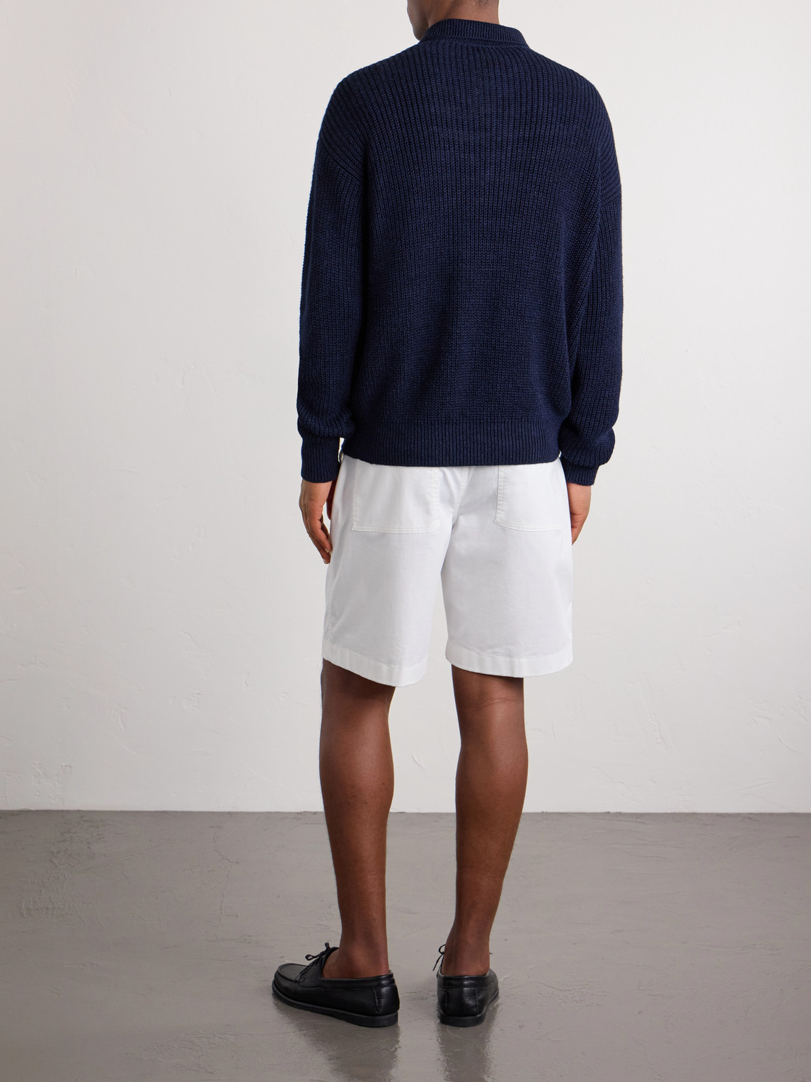 Purple Label - Silk And Linen-Blend Polo Sweater