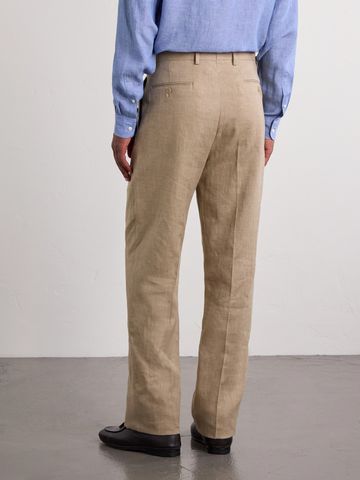  Ralph Lauren Purple Label - Straight-leg Pleated Linen, Cotton And Silk-blend Suit Trousers - Men - Neutrals - Uk/us 30 